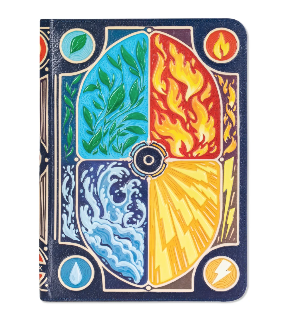 FAUX-LEATHER ELEMENTAL TRADING CARD BINDER