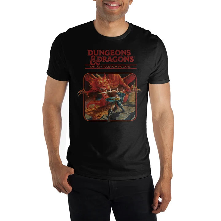 D&D 80s BOX ART T-SHIRT - BLACK