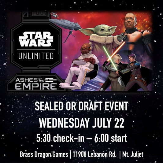 STAR WARS UNLIMITED - SEALED OR DRAFT WEEKLY