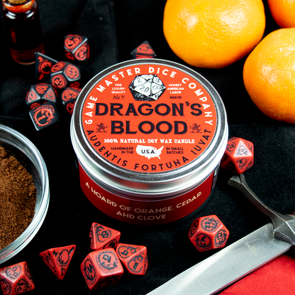 GAMING CANDLE!  DRAGON'S BLOOD