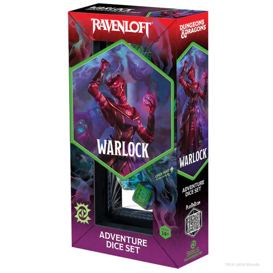 DUNGEONS & DRAGONS ADVENTURE DICE SET - WARLOCK (Purple)