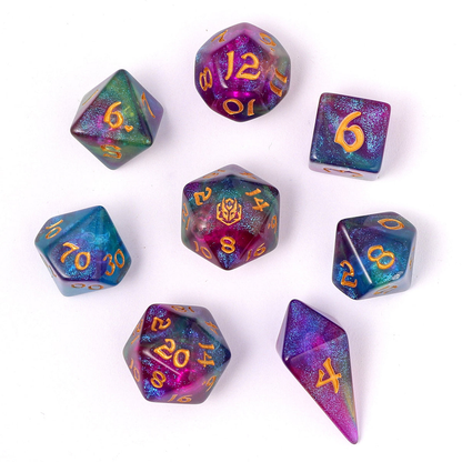 WYRMFORGED ROLLERS - ROUNDED RESIN RPG DICE SET