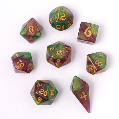 WYRMFORGED ROLLERS - ROUNDED RESIN RPG DICE SET