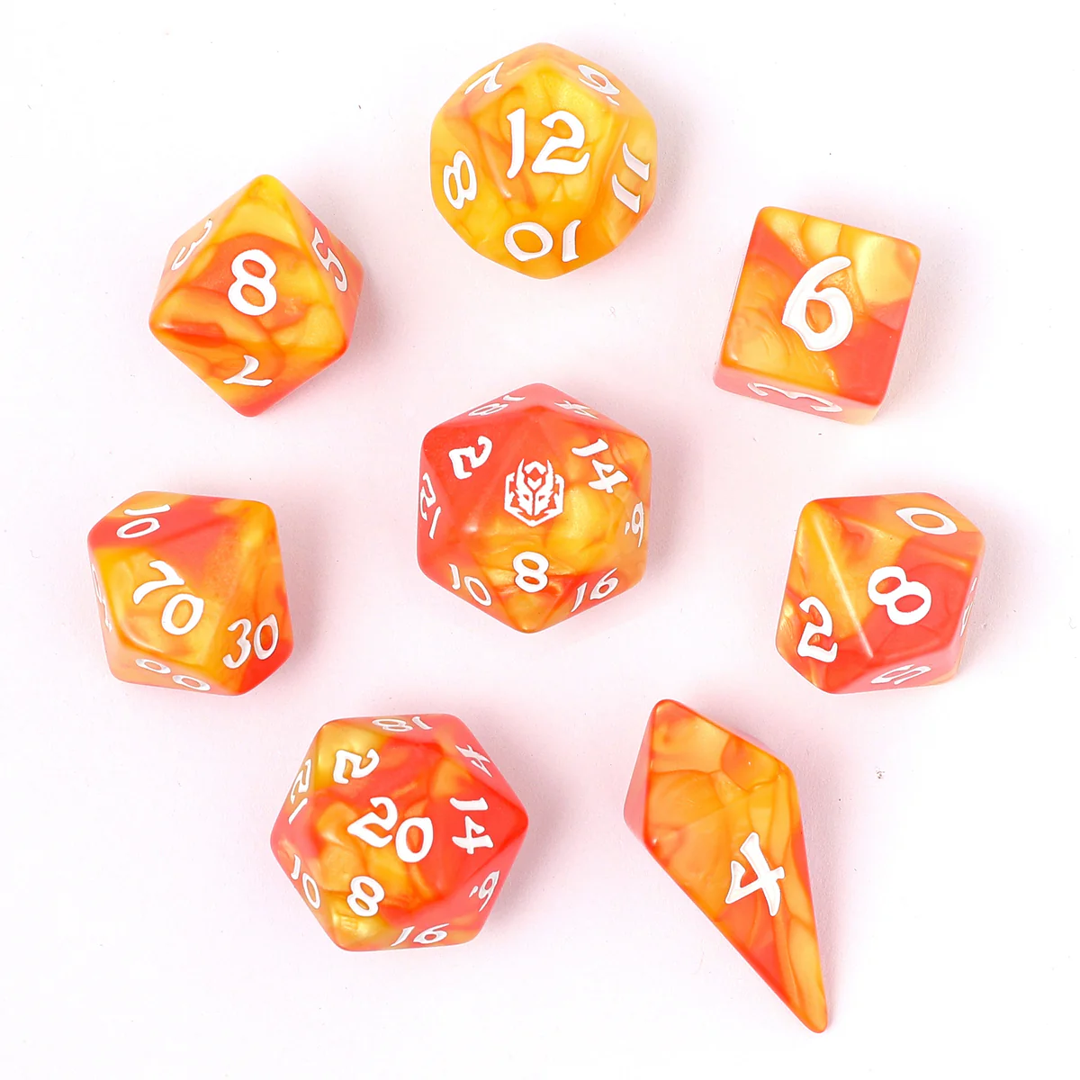 WYRMFORGED ROLLERS - ROUNDED RESIN RPG DICE SET