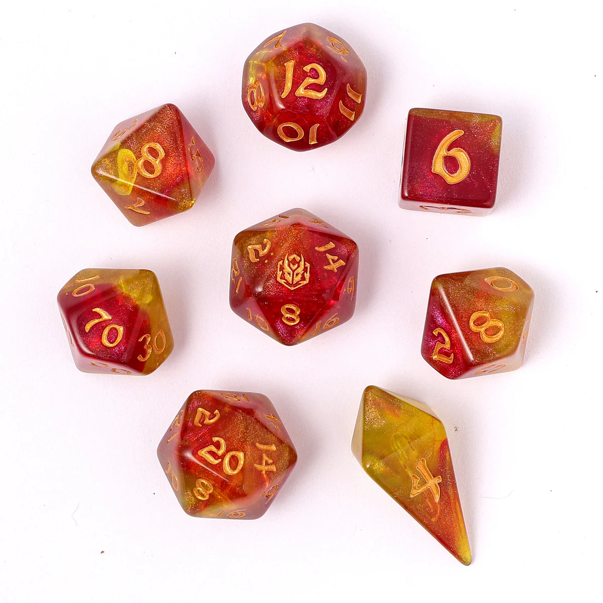 WYRMFORGED ROLLERS - ROUNDED RESIN RPG DICE SET