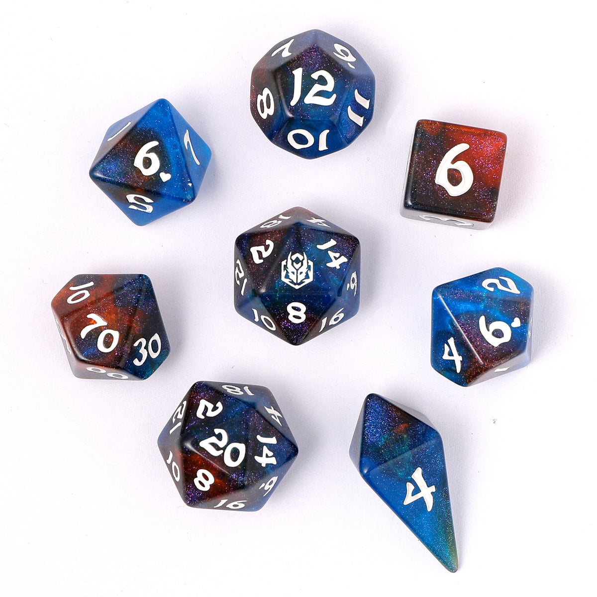 WYRMFORGED ROLLERS - ROUNDED RESIN RPG DICE SET