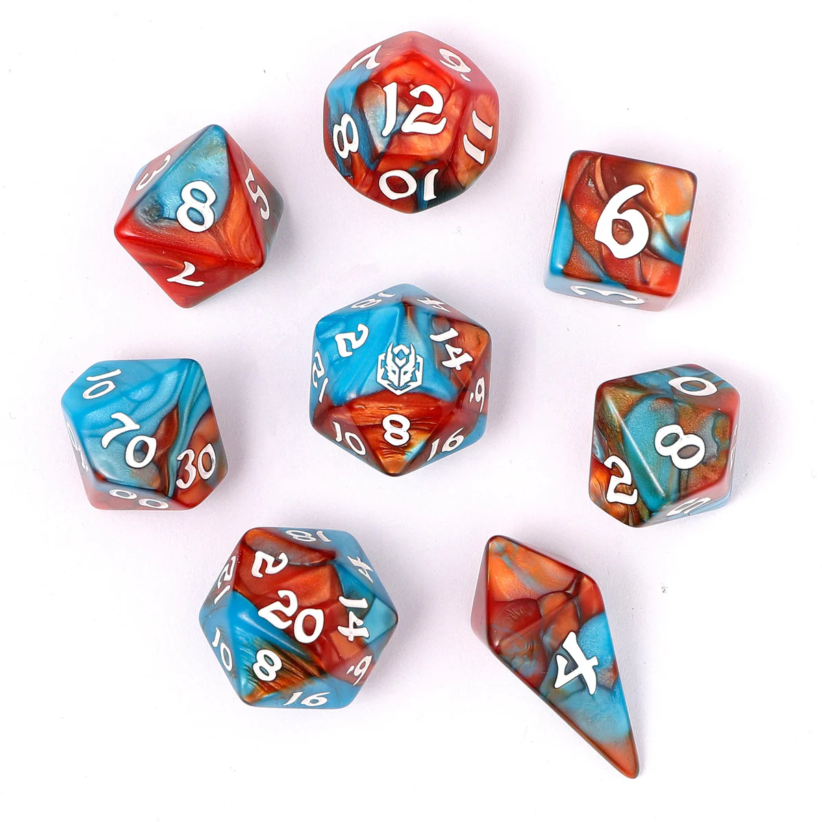 WYRMFORGED ROLLERS - ROUNDED RESIN RPG DICE SET
