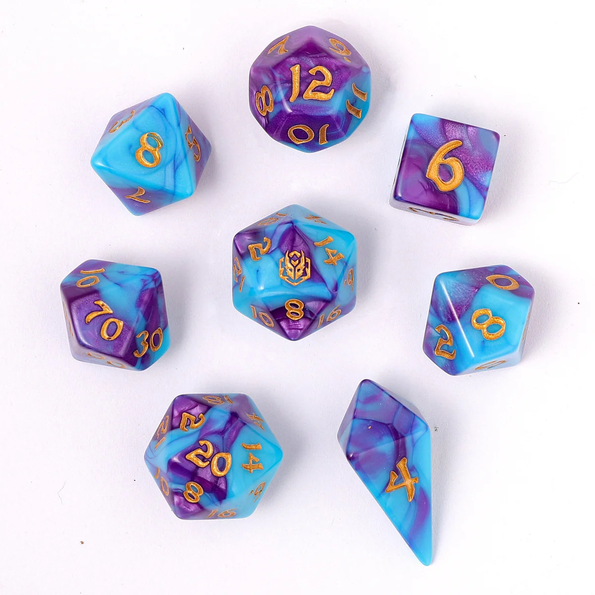 WYRMFORGED ROLLERS - ROUNDED RESIN RPG DICE SET