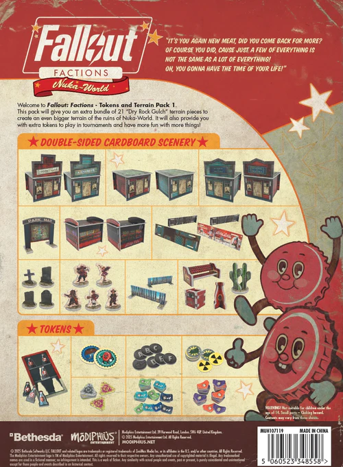 FALLOUT: FACTIONS - TOKENS AND TERRAIN PACK 1