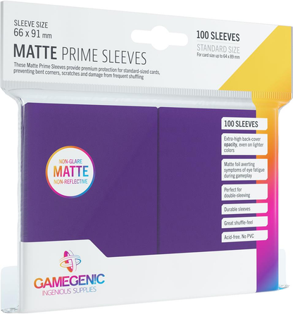 MATTE PRIME: 100 COUNT SLEEVES