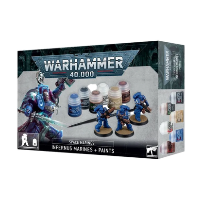 WARHAMMER 40,000 – SPACE MARINES: INFERNUS MARINES + PAINTS SET