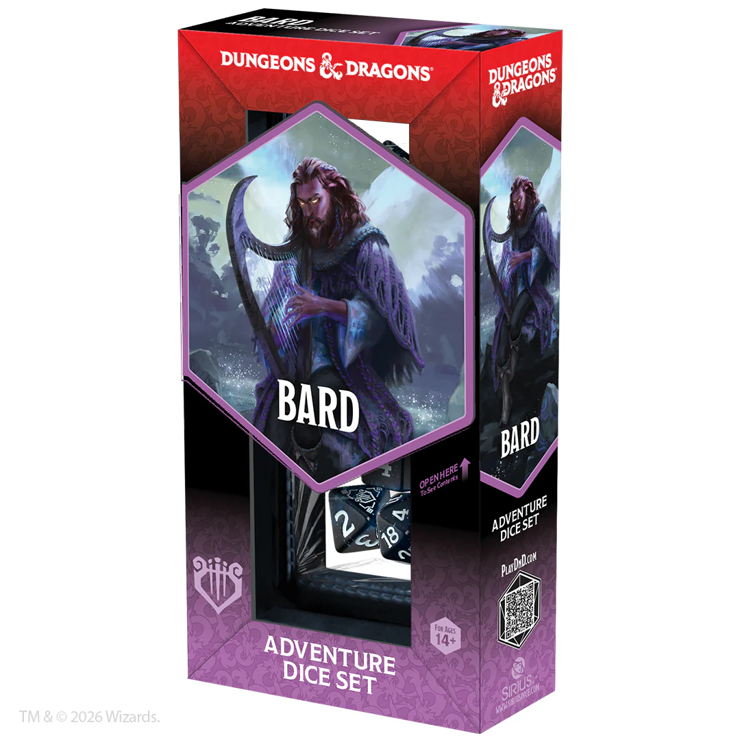 DUNGEONS & DRAGONS ADVENTURE DICE SET - BARD