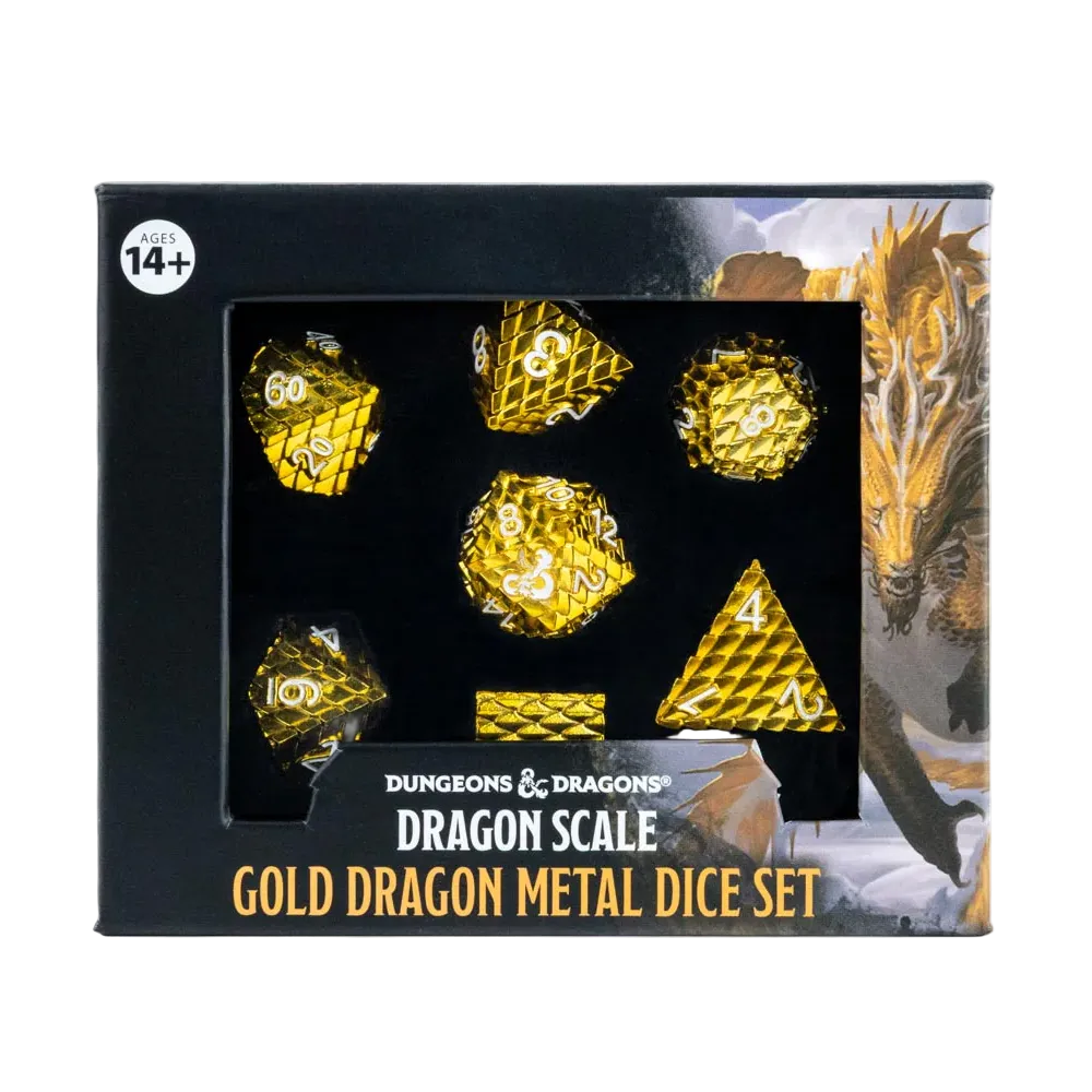 D&D DRAGON SCALE METAL DICE SET