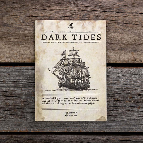 PIRATE BORG ROLEPLAYING GAME: DARK TIDES - ADVENTURE ZINE