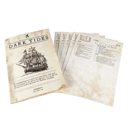 PIRATE BORG ROLEPLAYING GAME: DARK TIDES - ADVENTURE ZINE