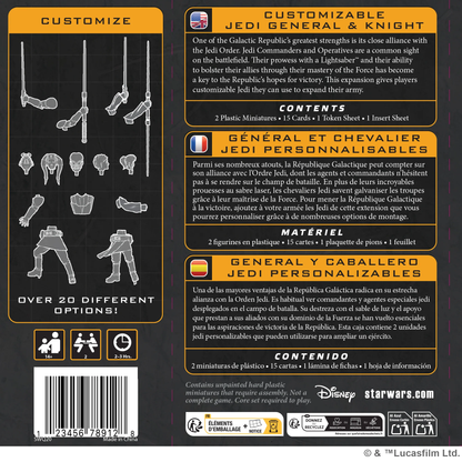 STAR WARS: LEGION - CUSTOMIZABLE JEDI GENERAL AND KNIGHT