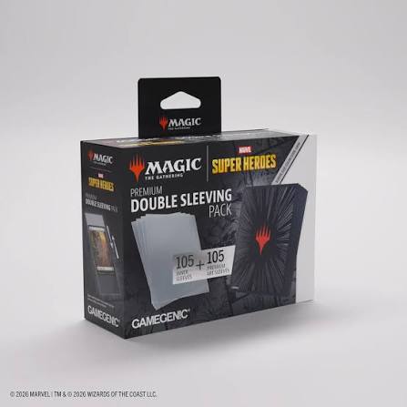Magic: The Gathering | Marvel Super Heroes Premium Double Sleeving Pack 100 - Comic Burst Black