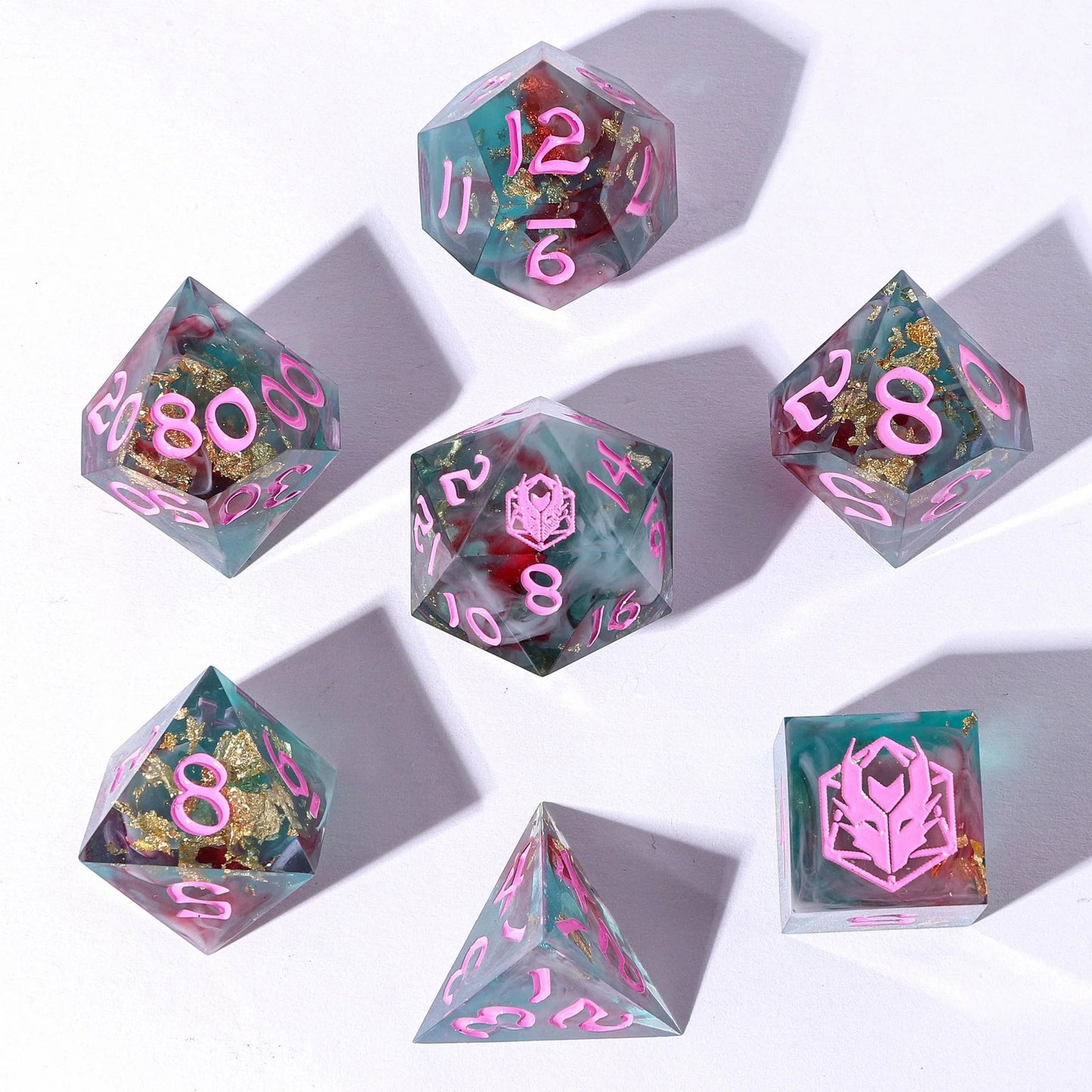 WYRMFORGED ROLLERS - ROUNDED RESIN RPG DICE SET