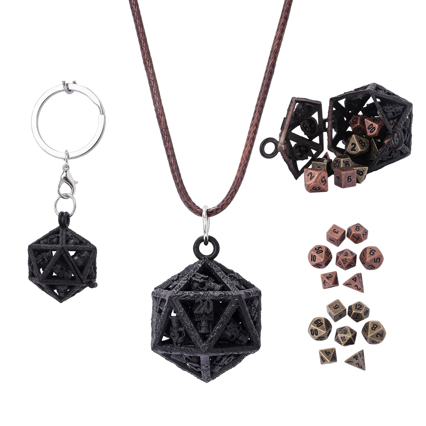 GRIMSKULL'S D20 LOCKET GIFT SET