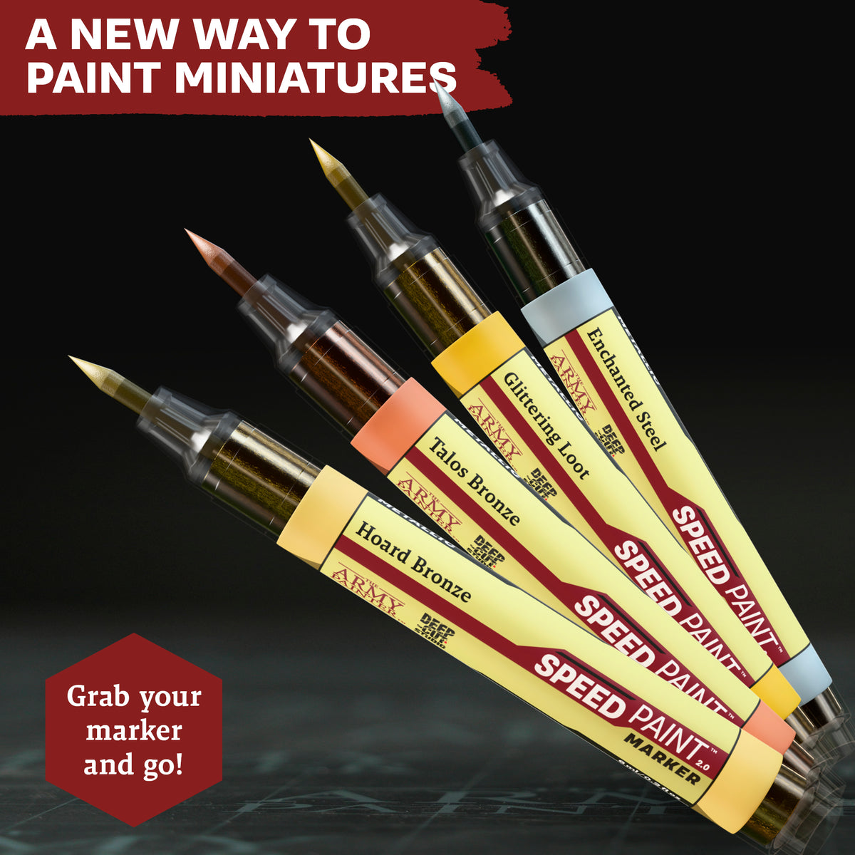 ARMY PAINTER: SPEEDPAINT MARKER METALLICS SET